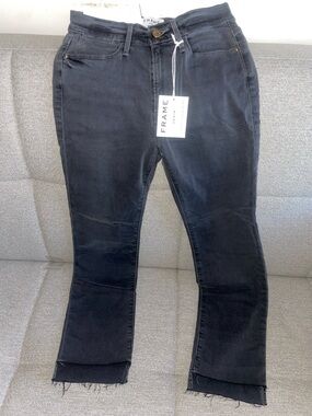 Frame le high straight stretch jeans